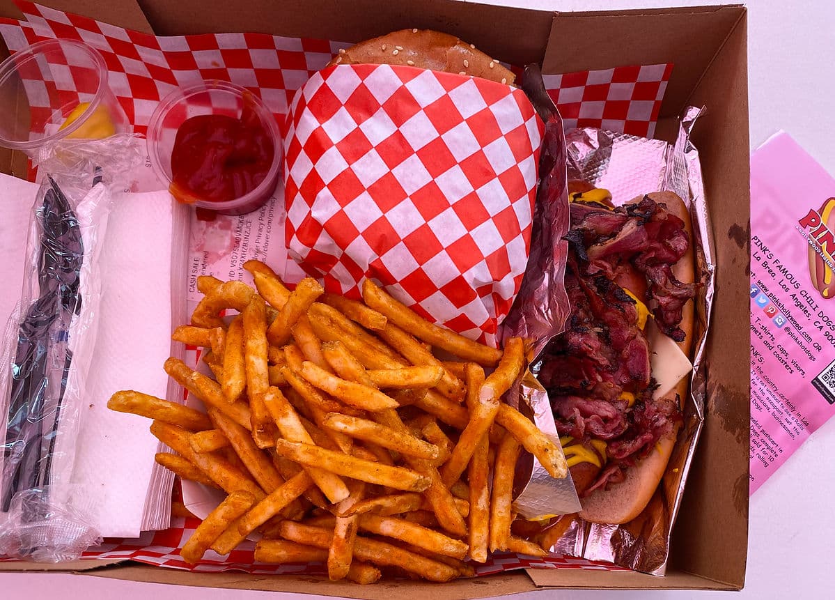 pink burger